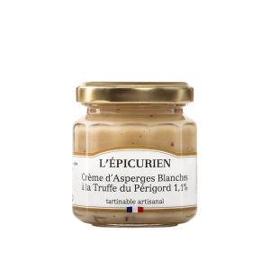 crème d'asperges blanches à la truffe du périgord 1,1%